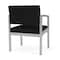 Lesro Lenox Steel Guest Chair, Black/Onyx Seat, Black/Onyx Back, 24.5 W 24.5 L 32 H LS1201 - alternate 2